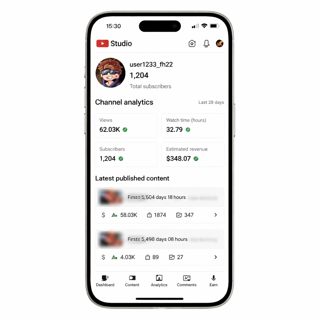 Cuenta de YouTube Monetizada | 1,000 Subs + 4,000 Horas